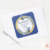 Niet-bij-leefbaar goed vierkant honing label (Envelop)