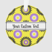 Niet-binair geel ornament van pridegeel bloempatro (voorkant)