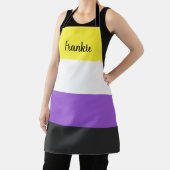 Niet-binair Schort van de Vlag Alle-over druk (Insitu)