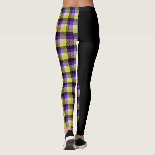 Niet-Binair Tartan Leggings (Achterkant)