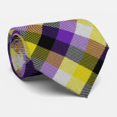Niet-Binair Tartan Stropdas (Opgerold)