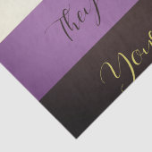 Niet-binaire aangepaste tekst cadeauverpakking Wee Tissuepapier (Detail)