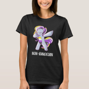Niet-binaire abbing Unicorn LGBT Nonbinary Pride N T-shirt