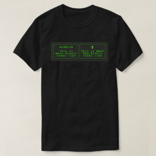 Niet-Binaire/Enby Retro Computer T-shirt