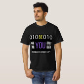 Niet-binaire Genderqueer Happy T-Shirt (Voorkant volledig)