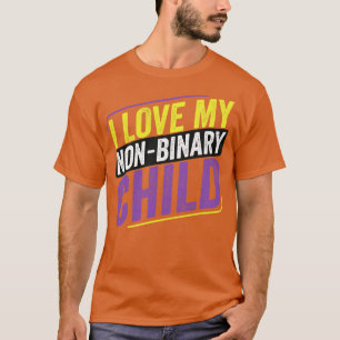 Niet-binaire ik hou van mijn niet-binaire LGBT-moe T-shirt