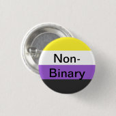 niet-binaire knop ronde button 3,2 cm (Voorkant /achterkant)