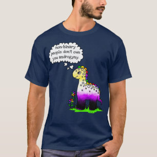 Niet-binaire mensen zijn je androgynie niet versch t-shirt