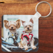 Niet-binaire Pet Noodsituatie Gepersonaliseerde Sl Sleutelhanger (Achterkant)