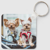 Niet-binaire Pet Noodsituatie Gepersonaliseerde Sl Sleutelhanger (Achterkant)