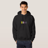 Niet-binaire pride Agender Hoodie (Voorkant volledig)