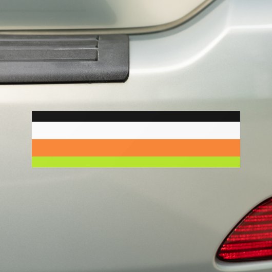 Niet-Binaire Pride Bumpersticker (Op auto)