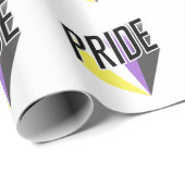 Niet-binaire Pride Burst Cadeaupapier (Rol Hoek)