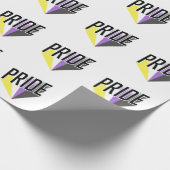 Niet-binaire Pride Burst Cadeaupapier (Hoek)