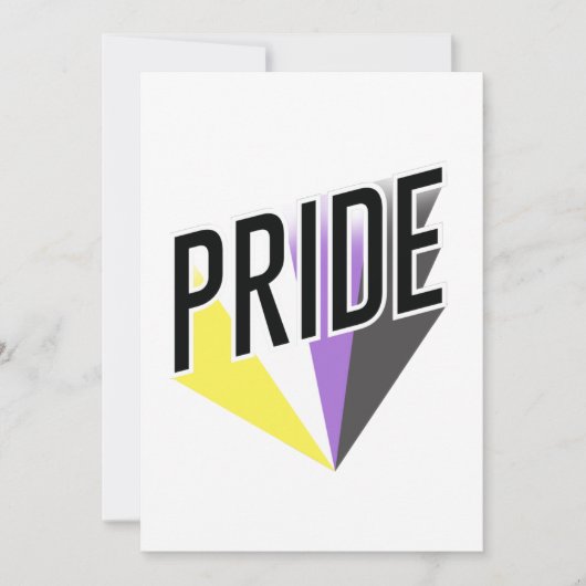 Niet-binaire Pride Burst Feestdagenkaart (Voorkant)
