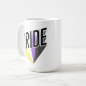 Niet-binaire Pride Burst Koffiemok (Voorkant links)