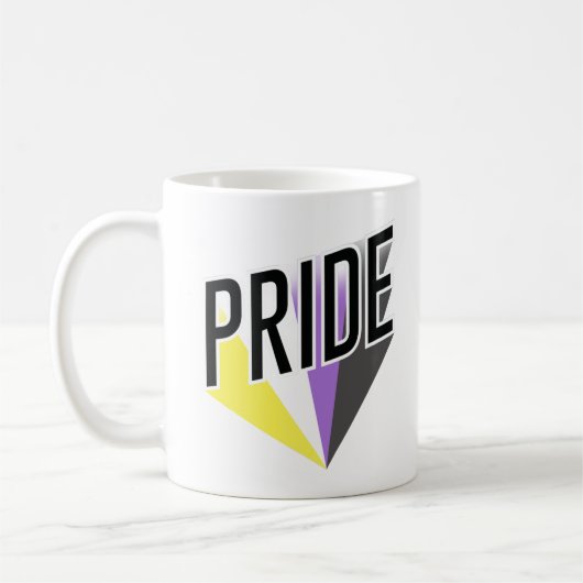 Niet-binaire Pride Burst Koffiemok (Links)
