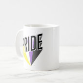 Niet-binaire Pride Burst Koffiemok (Voorkant links)