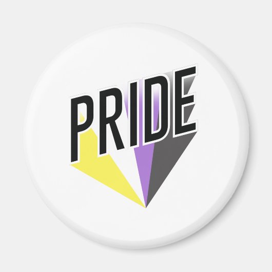 Niet-binaire Pride Burst Magneet (Voorkant)