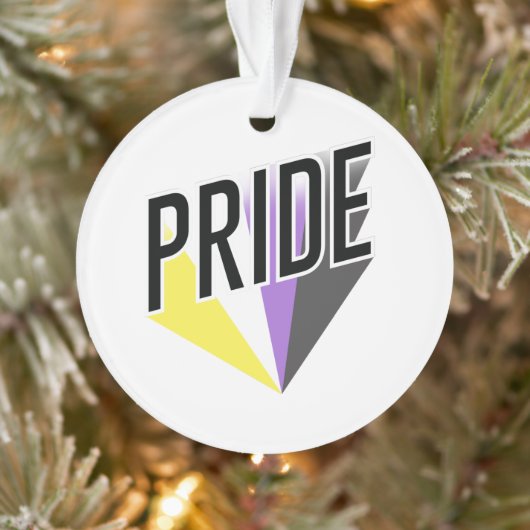 Niet-binaire Pride Burst Ornament (Boom)