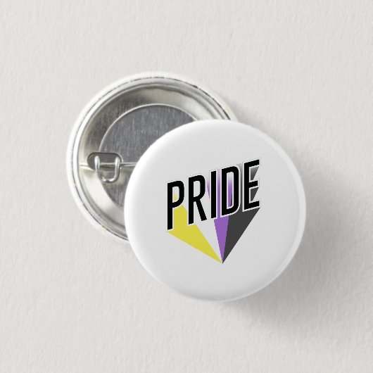 Niet-binaire Pride Burst Ronde Button 3,2 Cm (Voorkant /achterkant)
