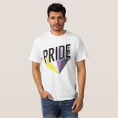Niet-binaire Pride Burst T-shirt (Voorkant volledig)
