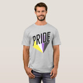 Niet-binaire Pride Burst T-shirt (Voorkant volledig)