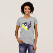 Niet-binaire Pride Burst T-shirt (Voorkant volledig)