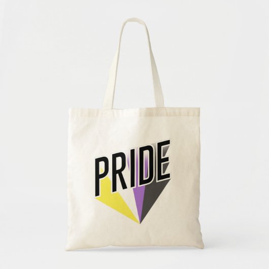 Niet-binaire Pride Burst Tote Bag (Voorkant)