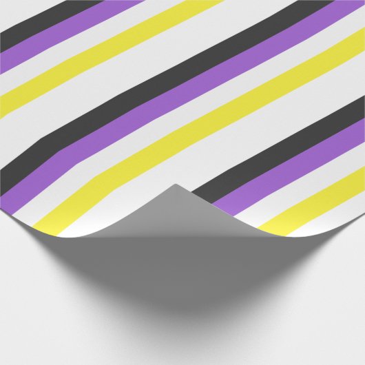 Niet-binaire Pride Cadeaupapier (Hoek)