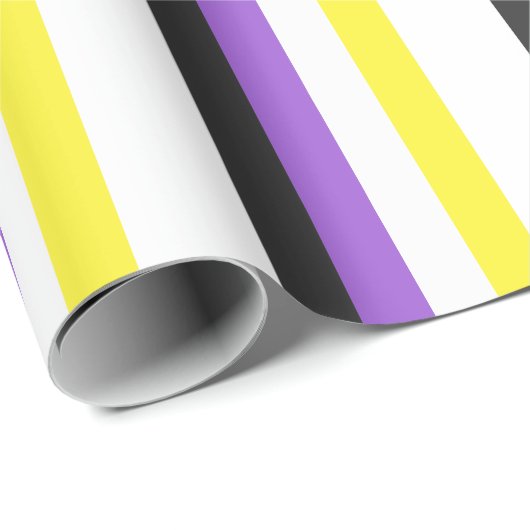 Niet-binaire Pride Cadeaupapier (Rol Hoek)