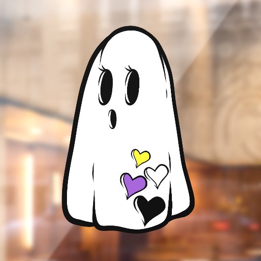 Niet-binaire Pride-geest Raamsticker (Vel 2)