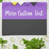 Niet-binaire pride vlag met harten theedoek (Gevouwen)