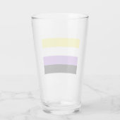 Niet-binaire pridevlag glas (Achterkant)