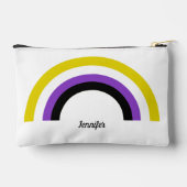 Niet-binaire regenboog niet-binair gepersonaliseer etui (Achterkant)