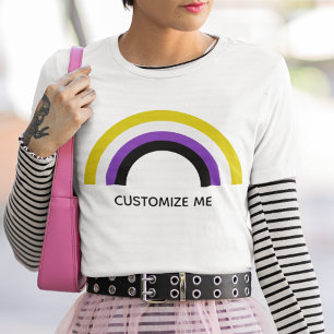Niet-Binaire Regenboog niet-Binaire Pride Vlag T-shirt