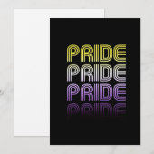 Niet-binaire Retro Pride Feestdagenkaart (Voorkant / Achterkant)