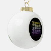 Niet-binaire Retro Pride Keramische Bal Ornament (Links)