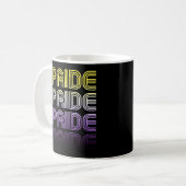 Niet-binaire Retro Pride Koffiemok (Voorkant links)