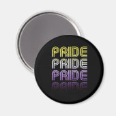 Niet-binaire Retro Pride Magneet (Voorkant / Achterkant)