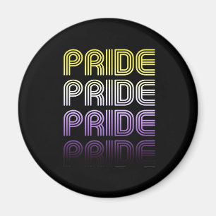 Niet-binaire Retro Pride Magneet