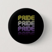 Niet-binaire Retro Pride Ronde Button 5,7 Cm (Voorkant)