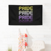 Niet-binaire Retro Pride Spandoek (Insitu)