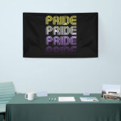 Niet-binaire Retro Pride Spandoek (Beurs)