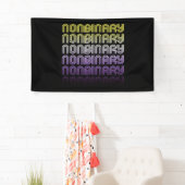 Niet-binaire Retro Pride Spandoek (Insitu)
