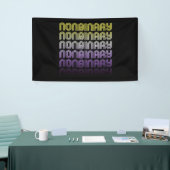 Niet-binaire Retro Pride Spandoek (Beurs)