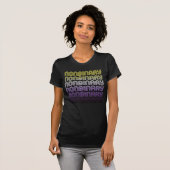 Niet-binaire Retro Pride T-shirt (Voorkant volledig)