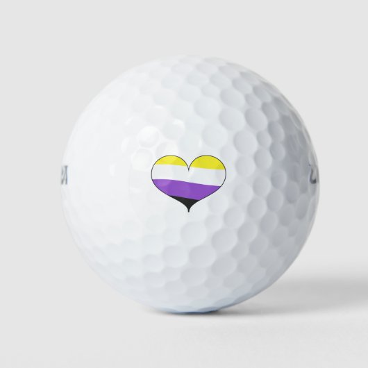 Niet-binaire trots golfballen (Voorkant)