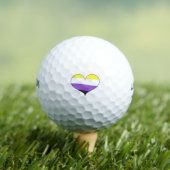 Niet-binaire trots golfballen (Insitu Shirt)