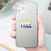 Niet-binaire trots woord sticker (Telefoon)